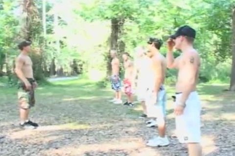 Two Country twinks Wrestle nude Then blow Each Other