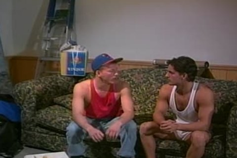 Two gay lads In fine anal hammering Part 1