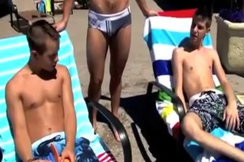 Poolside fuck men