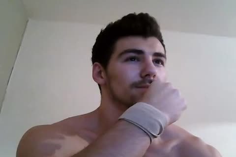 Muscle twink Jerks Off three
