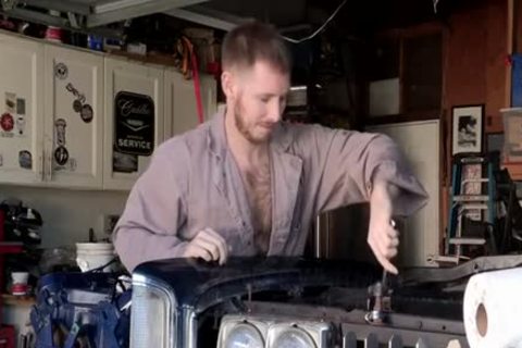 yummy hairy Mechanic fucks ribald Lad