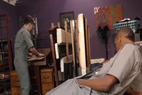 shaved White Emo lad gets Nailed By A Hung darksome guy