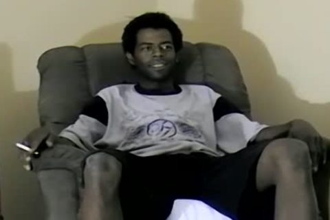 Hung dark dude Jay Pumps A Load Of sperm Out Of His gigantic ramrod