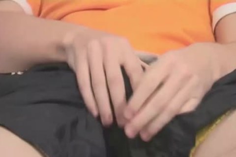 brunette hair twink Strokes Himself And Dildos ass