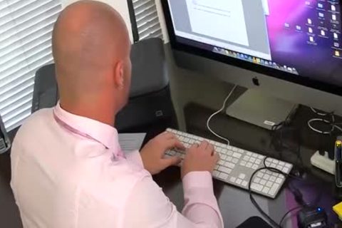 sleazy Boss Mitch Vaughn bonks Dustin Fitch In His arsehole