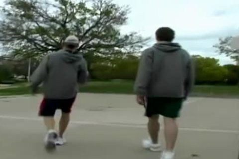 Hookup With A stunning twink At The Basketball Park