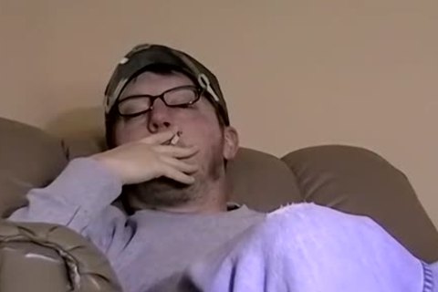 cute non-professional With Glasses Masturbates