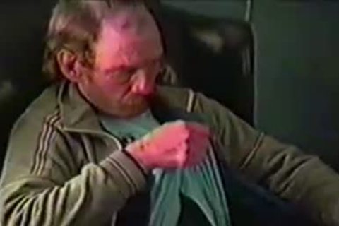 older hairy dude Gene Jerks His Hard Prick whilst Home Alone