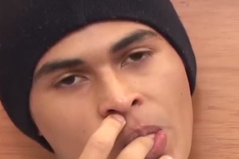 delicious Little twink Alfredo Wanks His Hard Prick In A Bedroom