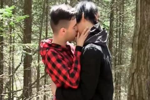 With cocks Out For engulfing The Two teens Feast On The 10-Pounder