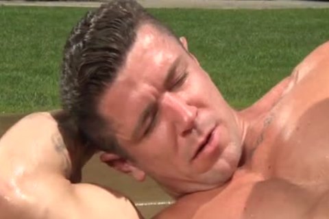 Extra Big Dicks: Jay's Outdoor Shower Heats Things Up - Gold GayTube