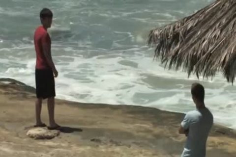 On The Beach Getting pounded