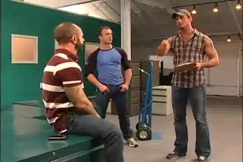 Three Muscled,men pound