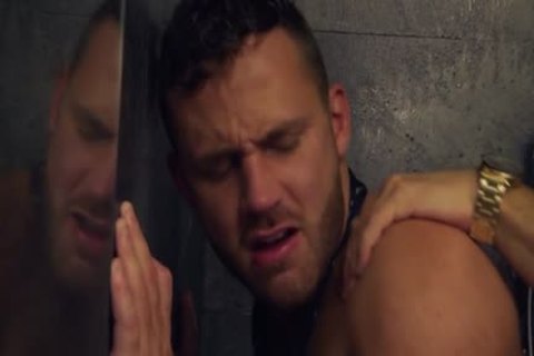 Muscle gay booty stab And Facial