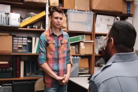 Bear Cop raw anal bonks bareback A twink Criminal fine anal Tushy hole As A Lesson