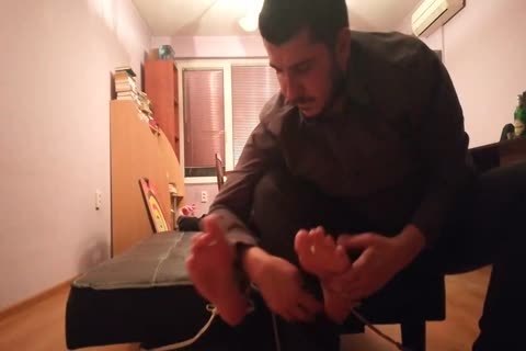 slutty teen Tickled In Sneakers And black Socks