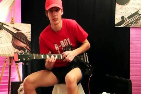 Here's A gay teen To Plays Guitar