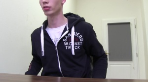 Dirty Scout - Super slim Czech guy gay rough undressing indoor