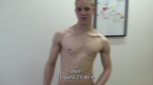 DirtyScout - Rough footjob in company with super slim gay