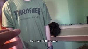 CzechHunter.com: Super slim Czech friend flashing in the car