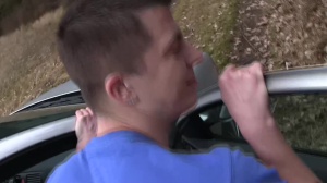 CzechHunter.com: Inked gay blowjob cum outdoors