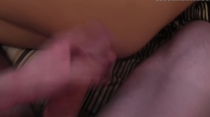 Czech Hunter - Nervous amateur bareback footjob scene