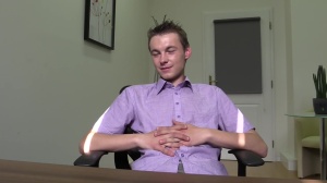 Dirty Scout: Very shy Czech dude amateur ass job in office