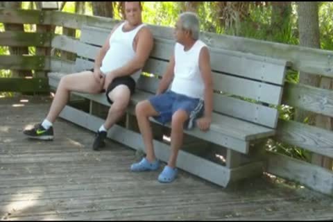 outdoors Scenes Where daddy man Sucks & acquires fucked By overweight