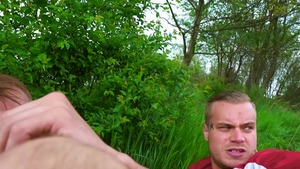 Reality Dudes: Inked Roman blond hair masturbating sex tape