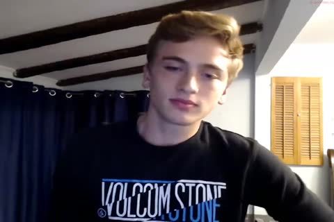 Blond teen Cums On dildo And Licks his sperm - Chaturbate