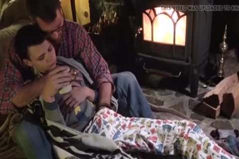 Daddy Warms Up His wet Bottom lad By slamming Him Hard