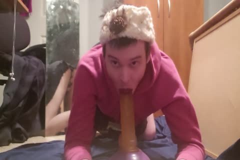 SISSY Femboy CROSSDRESS Deepthroating And Riding sex dildo