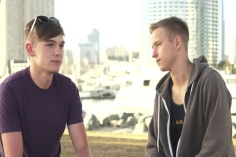 Our Very Own blond Teenage teen dildo - Finn & Noah