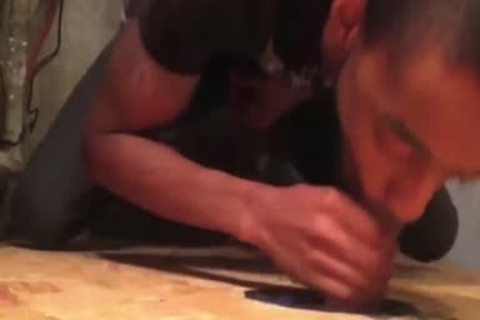 Eating gigantic rods With gigantic Cumshots In The Storage Room