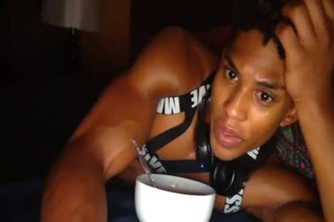 delicious black Is caressed In Live