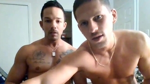 2 dudes Masturbating In cam