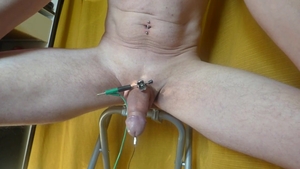 E-Stim penis Pins Electrodes cum Ejac