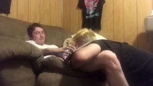 Hidden cam suck straight