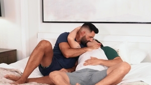 SeanCody.com - Athletic american Brysen receives nailing
