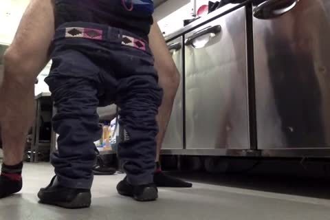 Two sweet jocks plow Bb In The Kitchin Where One Works As