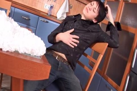 Teenage European Teenager Plays With His rod And Bursts Up Over Himself For you