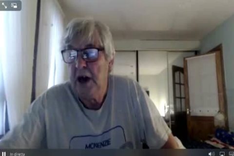 grandpa wank On web camera