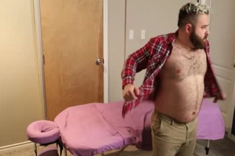 4 Handed Bear Massage Ends With A Proper plowing