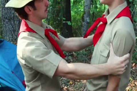 Scout Leader Greg McKeon Welcomes The new Scout twink Cyrus Stark