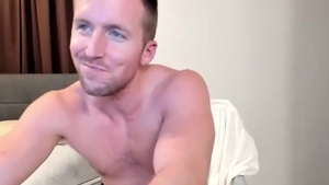 muscular American dude With dirty ramrod Masturbates On cam