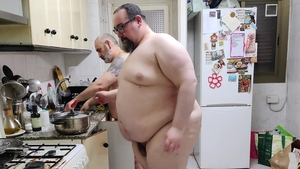 Cooking Some Home Made, fresh Pasta together