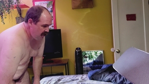 handsome Moustache Daddy receives Pumped Full Of schlong By Bearded Bubba Bear Then Jerks And Sucks The sperm Out Of His penis