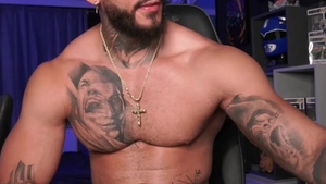 Muscle latino pornstar fetish masturbation video