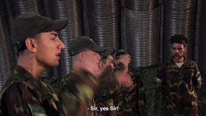 MilitaryDick: Sergeant's Crew Greets New Recruit Felix