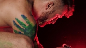 Men: Dancing in Sinful Rapture Under UV Lights